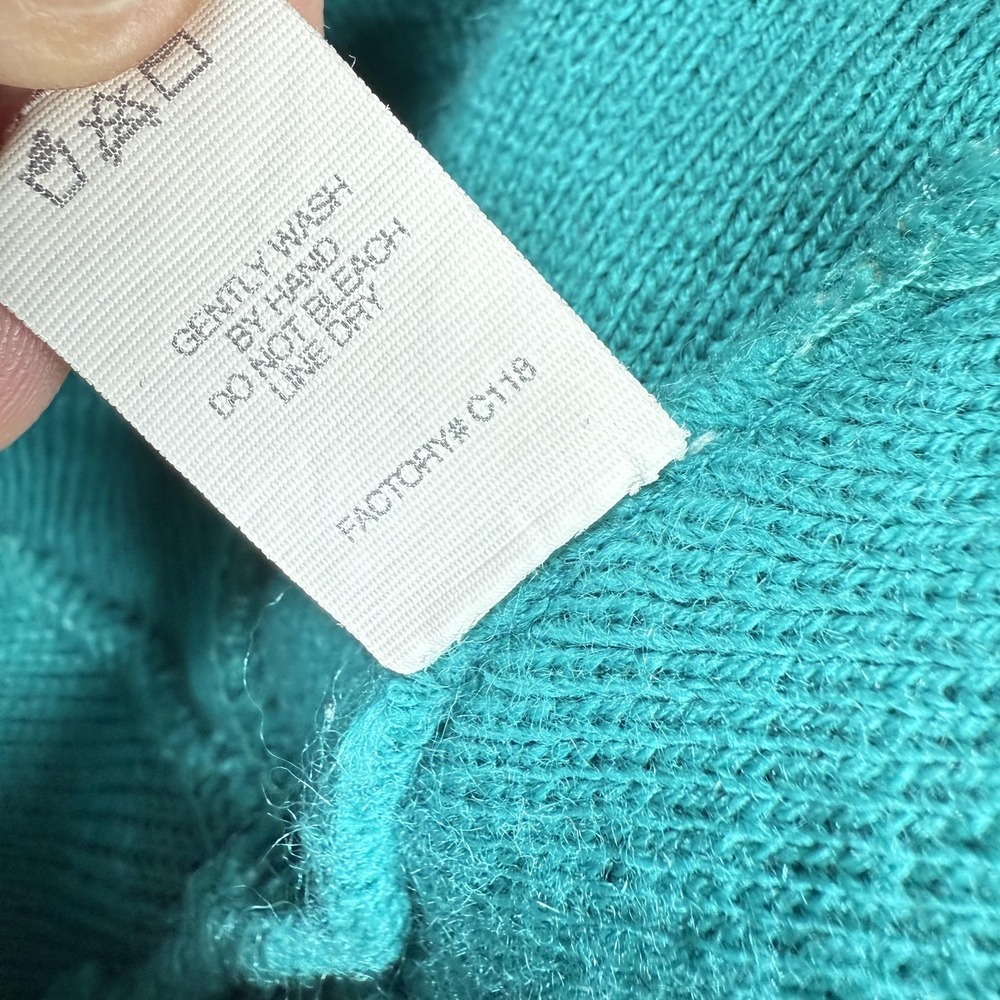 Adidas Originals Hat Beanie Pom Ski Teal Orange Knit Trefoil Winter Outdoors Y2K - Picture 7 of 9